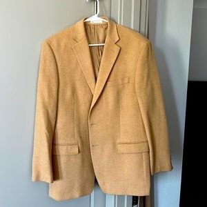 Ralph Lauren Camel-Hair Blazer - rough size estimate 34x25